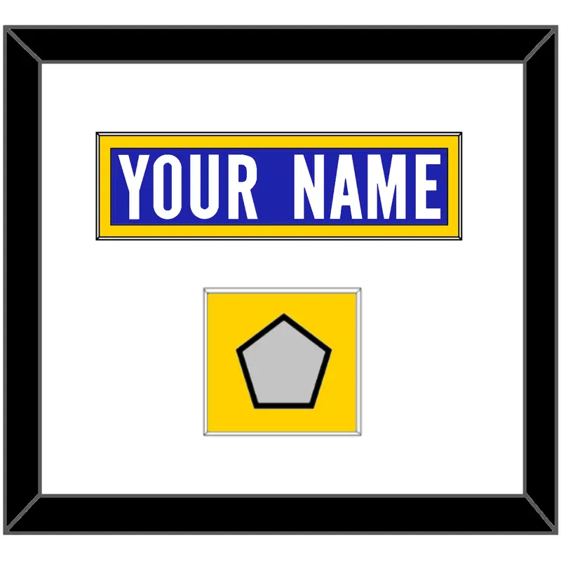 Los Angeles Nameplate & Super Bowl LVI Jersey Patch - Home Blue - Single Mat 1