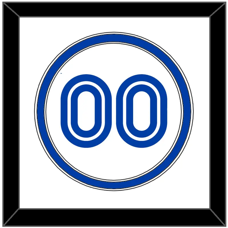 Toronto Number - Home White (1981-1996) - Double Mat 1