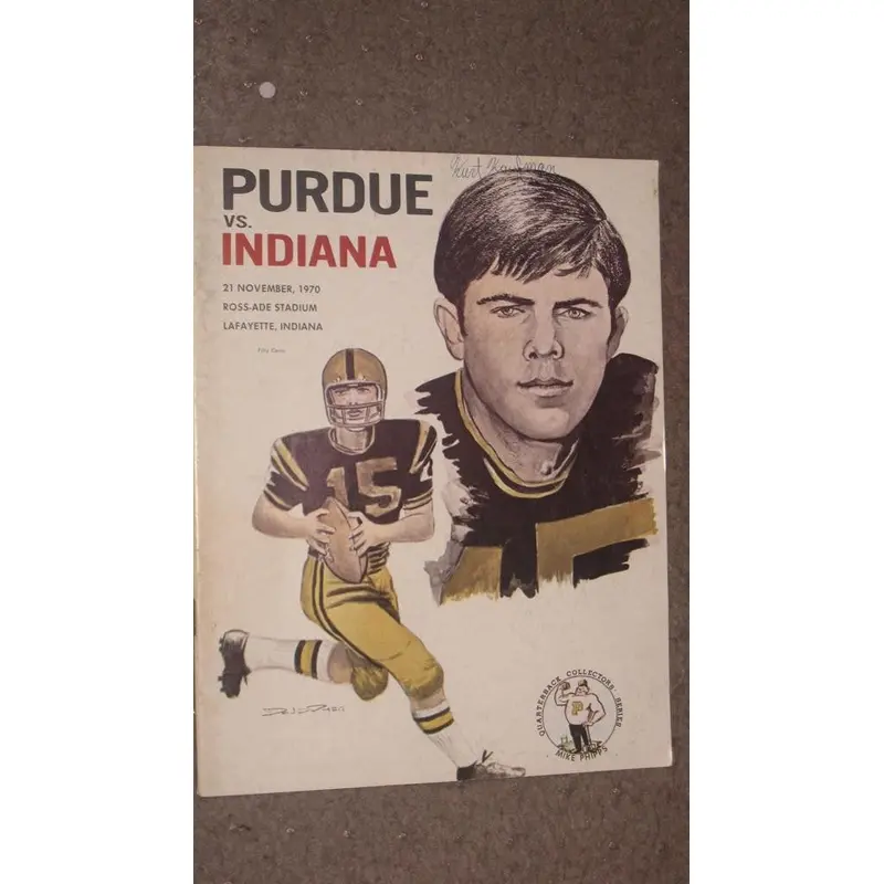 1970 PURDUE VS INDIANA UNIVERSITY FOOTBALL PROGRAM