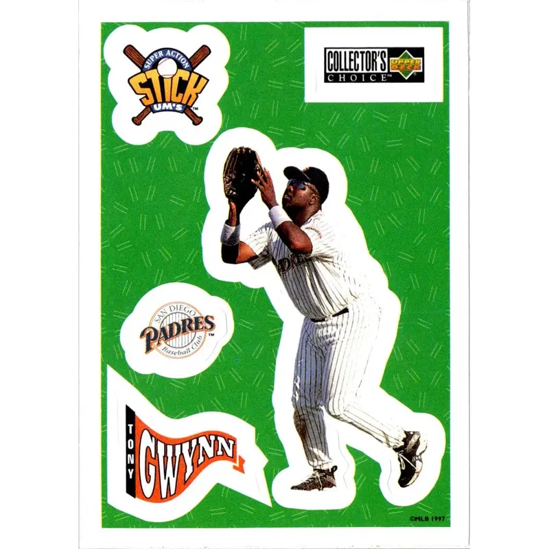 1997 Collector's Choice Stick'Ums Tony Gwynn #19