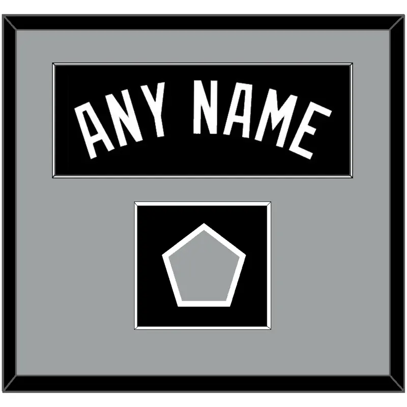 San Antonio Name & Champions Banner Patch - Road Black (2002-2017) - Single Mat 2