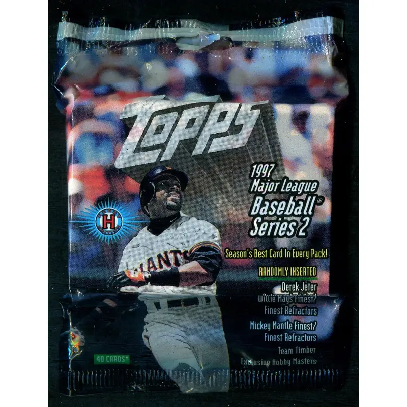 1997 Topps Baseball Unopened Series 2 Jumbo Pack (Hobby) (40)
