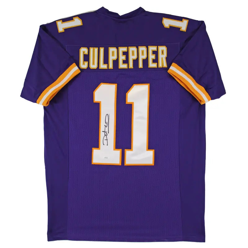 Daunte Culpepper Authentic Signed Purple Pro Style Jersey Autographed JSA Wit