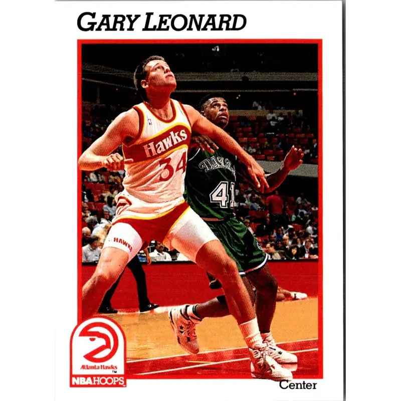 1991 Hoops Gary Leonard #334 Rookie