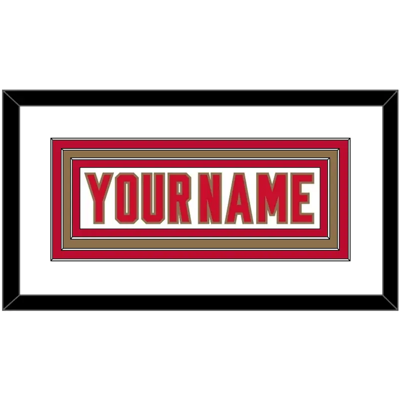 Denver Nameplate - Home White - Triple Mat 1