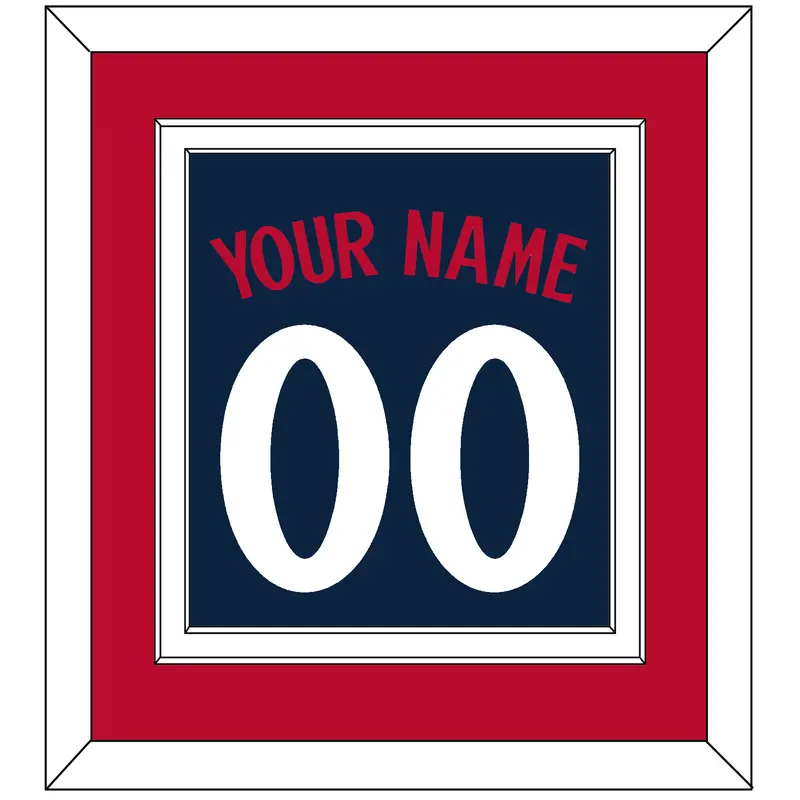 Minnesota Name & Number - Alternate Road Navy - Double Mat 3