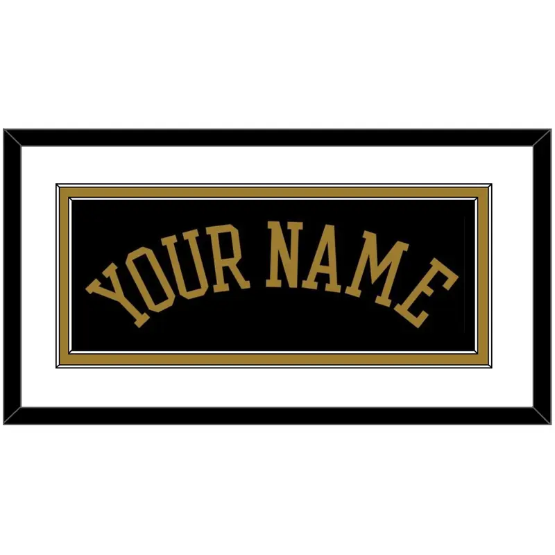 Wake Forest Basketball Name - Road Black (2006-2009) - Double Mat 1