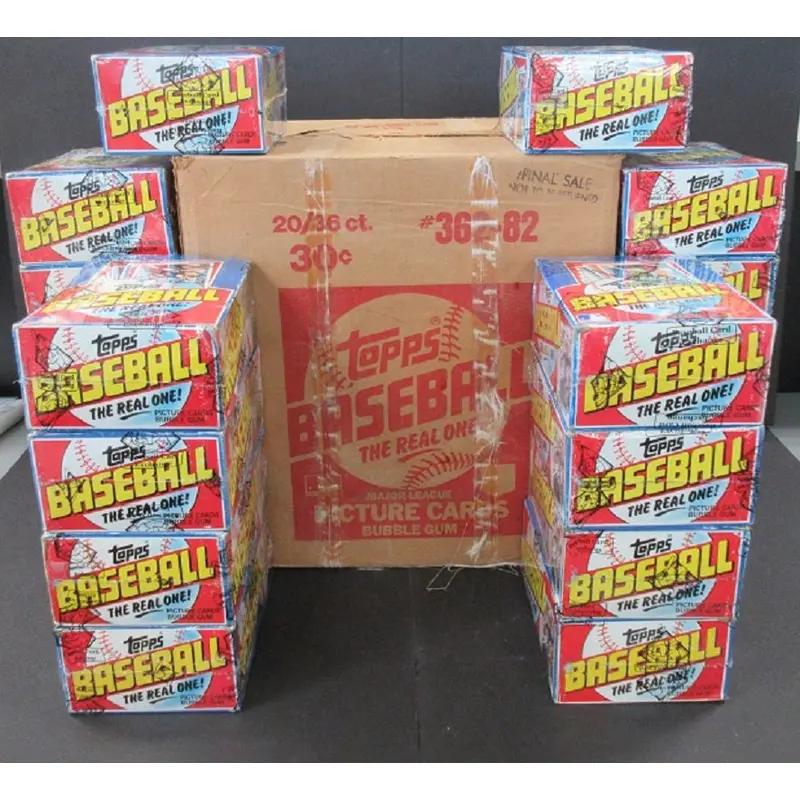 1982 Topps Baseball Wax Case (20 Box) (BBCE) (X-Out)