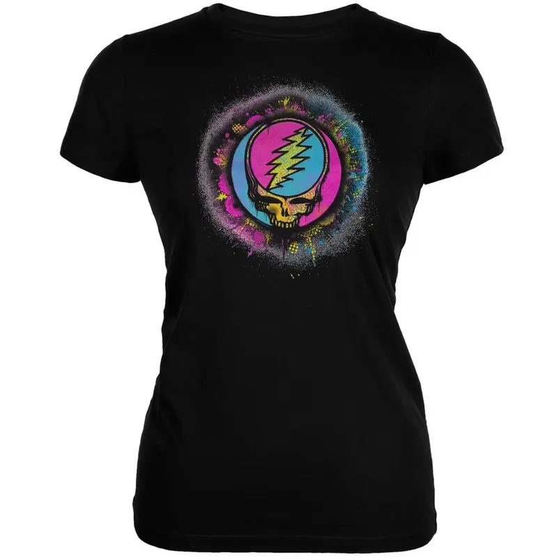 Grateful Dead - Splatter SYF Black Juniors T-Shirt