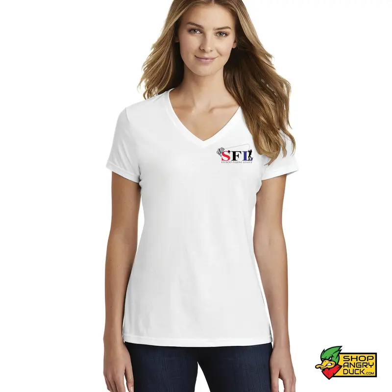 Student Fishing League Ladies V-Neck T-Shirt