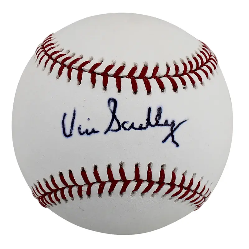 Dodgers Vin Scully Authentic Signed Selig Oml Baseball BAS Witnessed #J26880