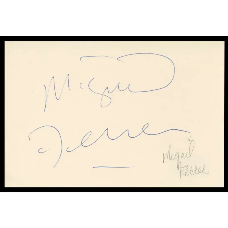 Miguel Ferrer NCIS: Los Angeles Authentic Signed 4x6 Index Card BAS #BT02456