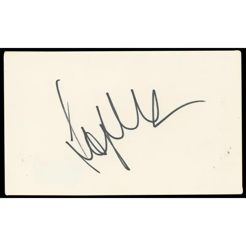 Sophia Loren Two Women Authentic Signed 3x5 Index Card Autographed BAS #BN89111