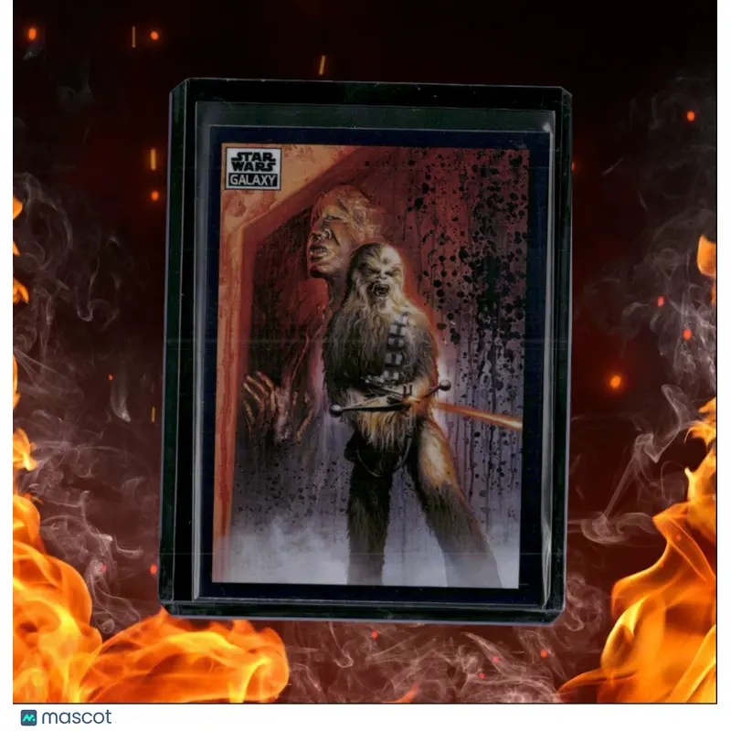 2022 Topps Star Wars Galaxy Chrome Chewbacca's Anguish Refractor #47