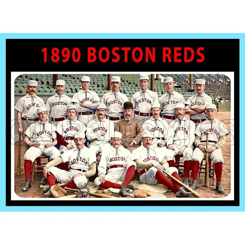 1890 Boston Reds 1971 Topps Custom Card - 4581