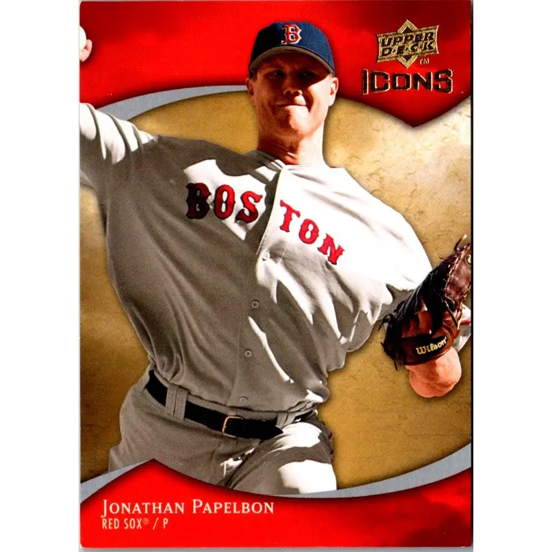 2009 Upper Deck Icons Retail Red Jonathan Papelbon #62