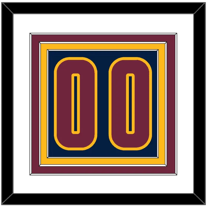 Cleveland Number - Alternate Blue (2014-2017) - Triple Mat 1