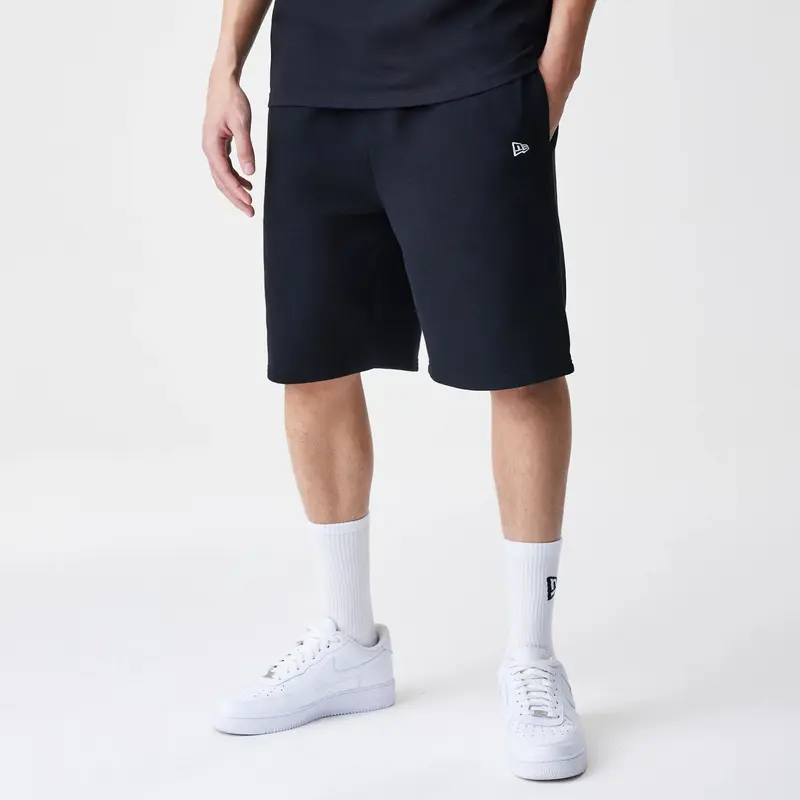 New Era Premium Essential Black Oversized Shorts