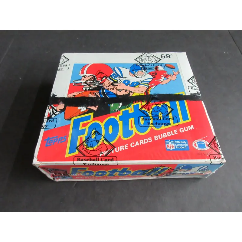 1986 Topps Football Unopened Cello Box (BBCE) (X-Out)