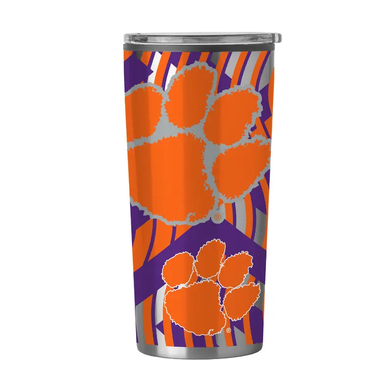 Clemson Flex 20oz Plastic Wall Stainless Tumbler