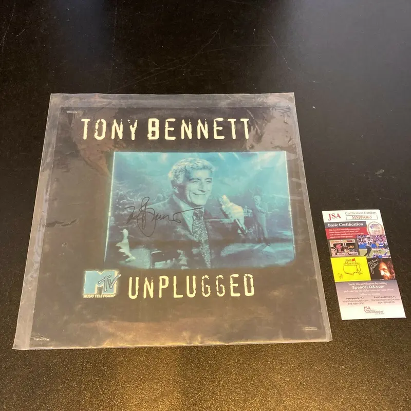 Tony Bennett MTV Unplugged Signed Photo With JSA COA