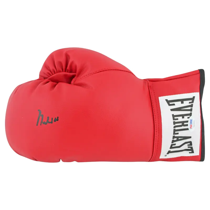 Muhammad Ali Authentic Signed Red Everlast Boxing Glove PSA/DNA Itp #5A26550