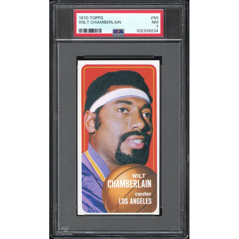 Wilt Chamberlain 1970 Topps #50 PSA 7 Near Mint