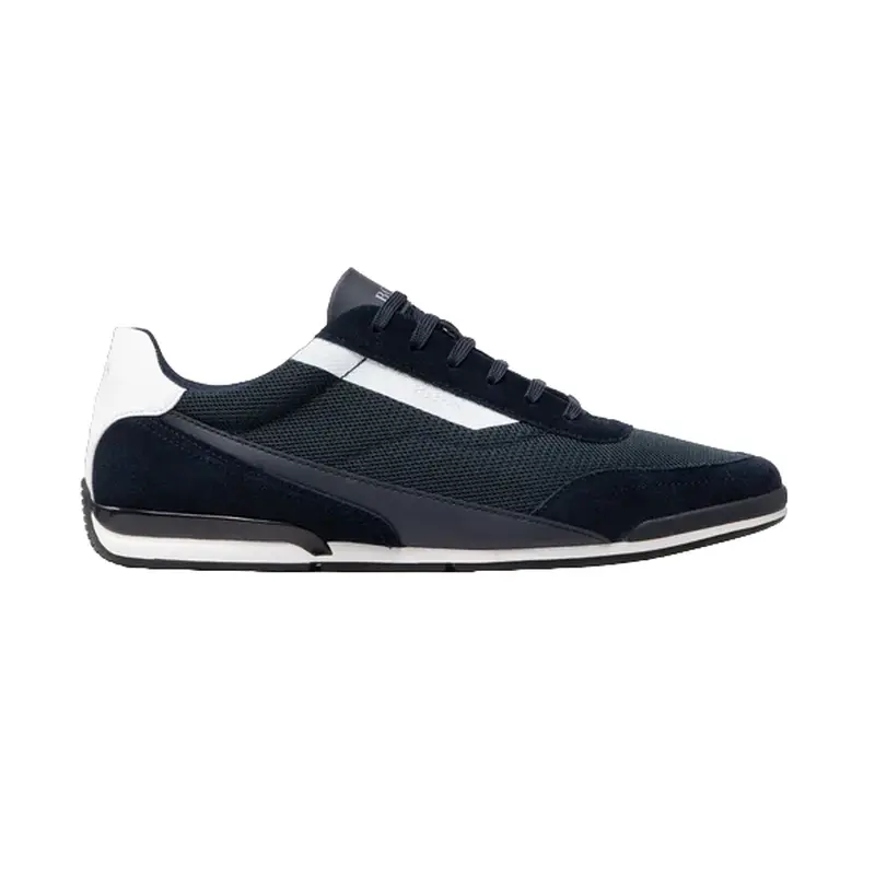 HUGO BOSS DARK BLUE MENS SHOE SATURN LOWP MXMT 50464407401