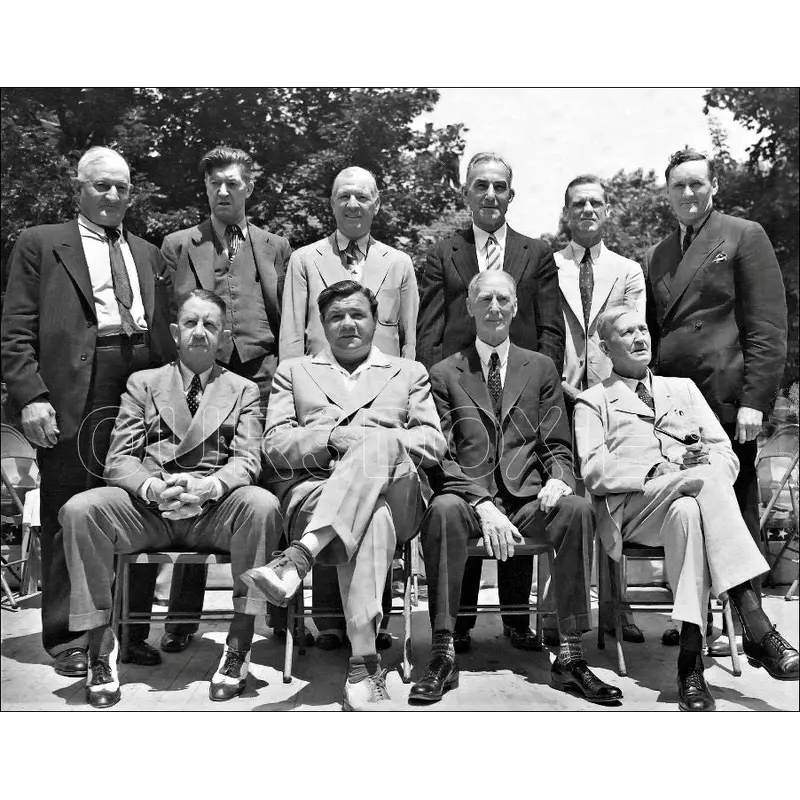 1939 Baseball Hall Of Fame 11X14 Photo - 1st Induction Ceremony Ruth Young Wagner - 880