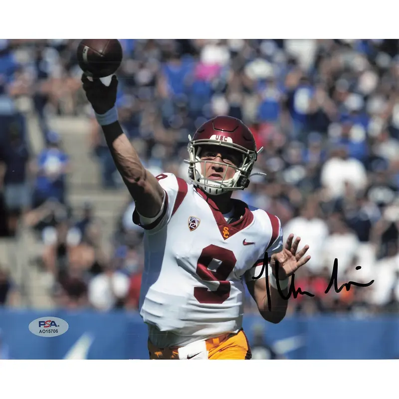 Kedon Slovis signed 8x10 photo PSA/DNA USC Trojans Autographed