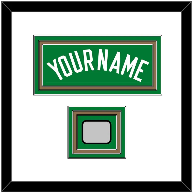 Boston Name & Finals Patch - Road Green (1972-2018) - Triple Mat 1