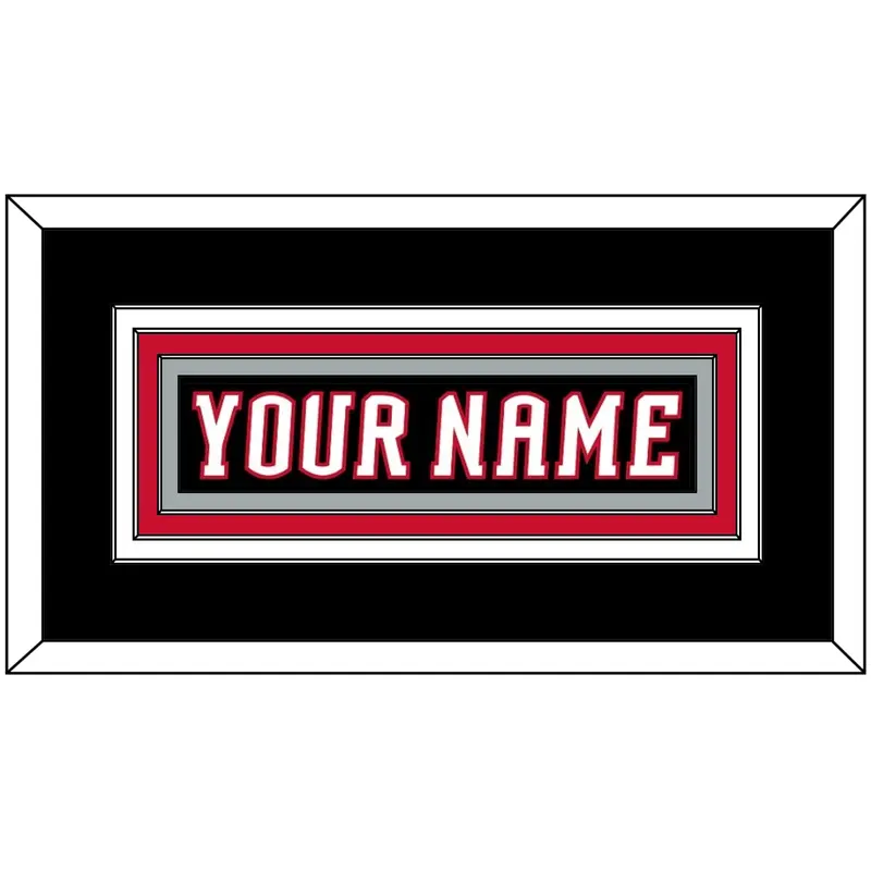 Buffalo Nameplate - Home White/Road Black (1996-2006) - Triple Mat 2