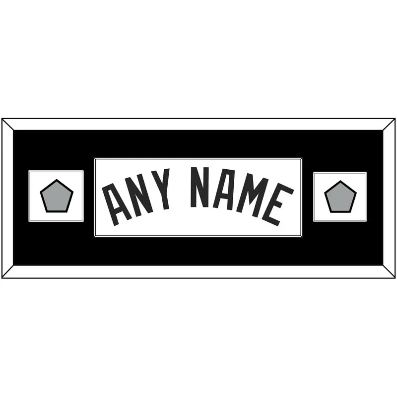 San Antonio Name With 2 Finals Patches - Home White (2002-2017) - Single Mat 2