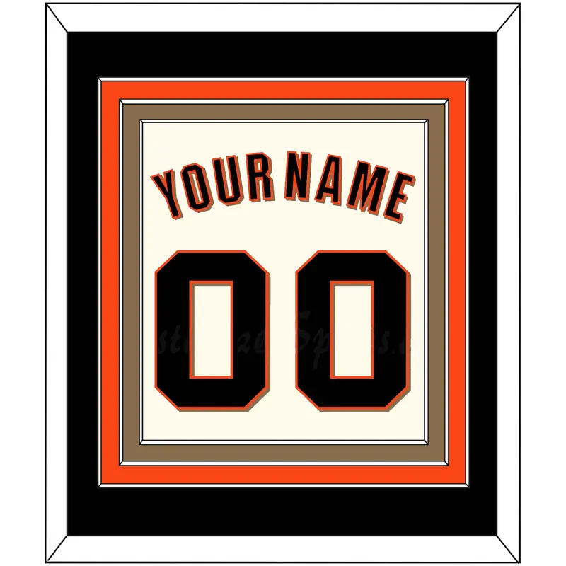 San Francisco Name & Number - Home Cream (2022-2023) - Triple Mat 3