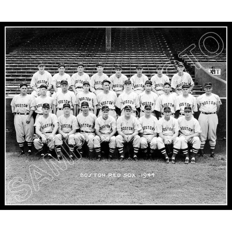 1944 Boston Red Sox 8X10 Photo - Cronin Doerr - 1451