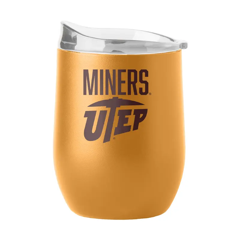 UTEP 16oz Huddle Powder Coat Curved Bev