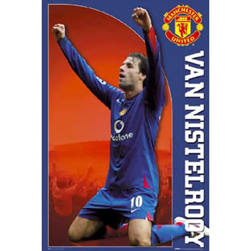 Ruud Van Nistelrooy "Blue Striker" Manchester United FC Poster - GB Posters 2006