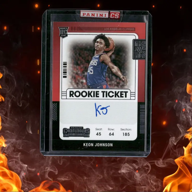 2021-22 Contenders Optic Keon Johnson Ticket Rookie Auto #121