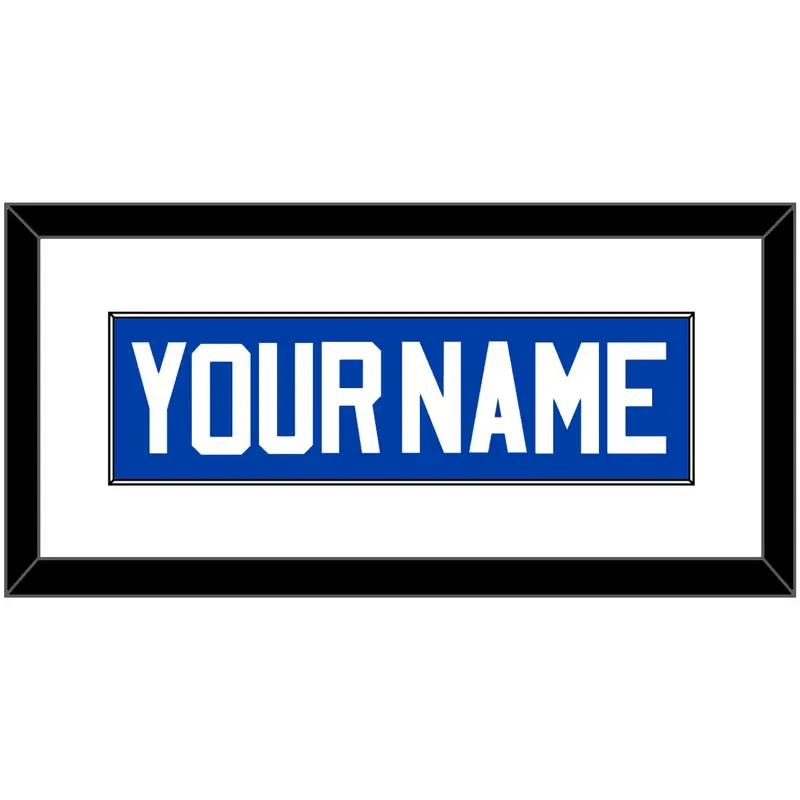 Detroit Name - Road Blue (1981-1996) - Single Mat 1