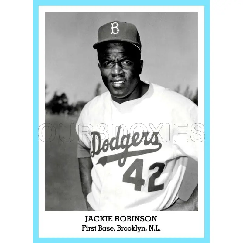 Jackie Robinson 1947 Tip Top Bread Custom Card - 3840
