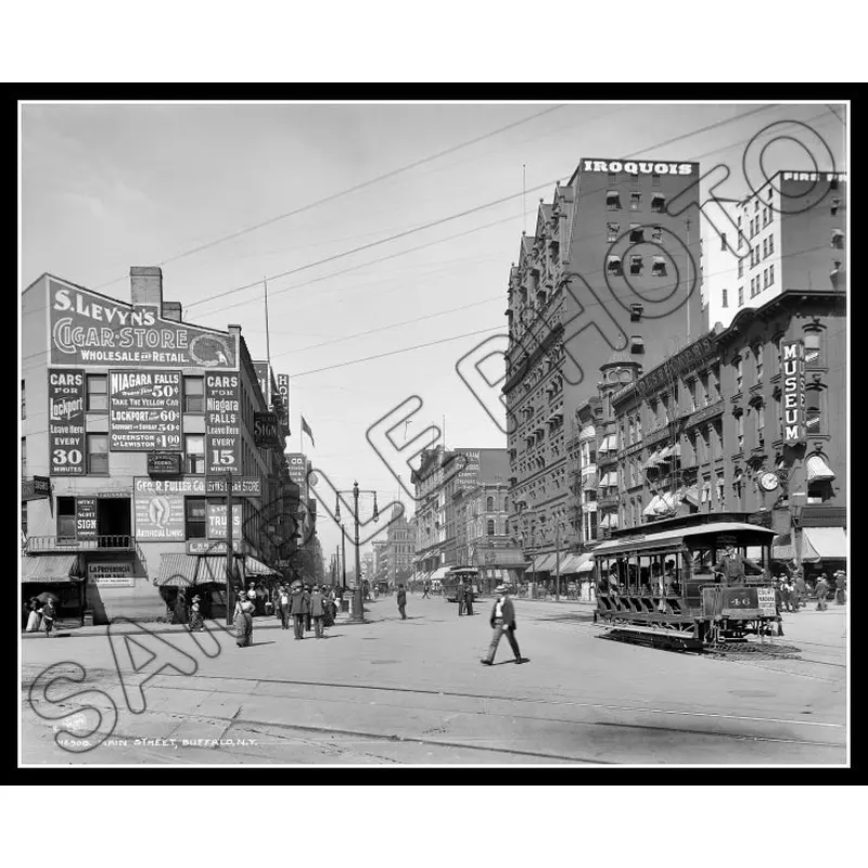 Main Street 8X10 Photo - 1900 Buffalo New York - 2451