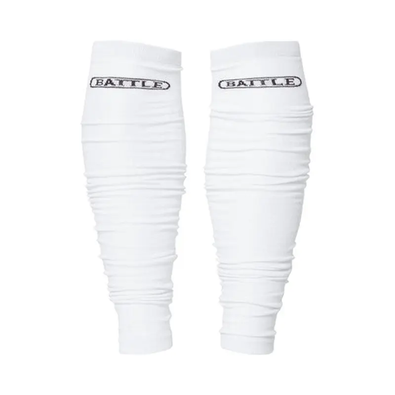 New Battle Long Sock Sleeves- One Pair-  White Adult Size S/M