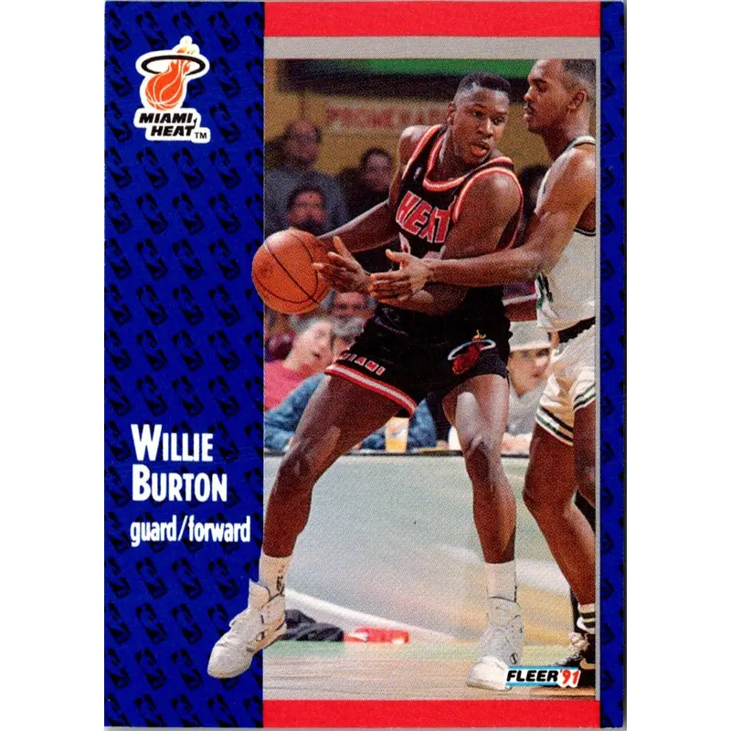 1991 Fleer Willie Burton #105
