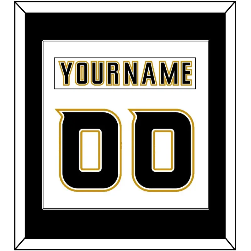 Anaheim Nameplate & Number (Back) Combined - Road White (2006-2014) - Single Mat 1