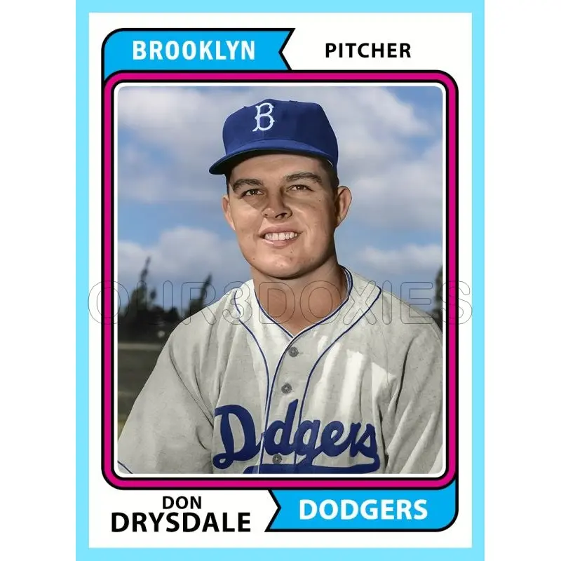 Don Drysdale 1974 Topps Custom Card - 4811