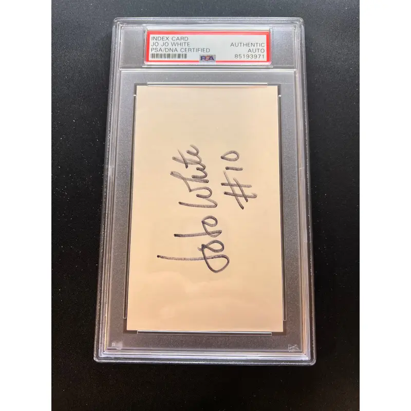 Jo Jo White signed cut PSA/DNA slabbed AUTO Celtics