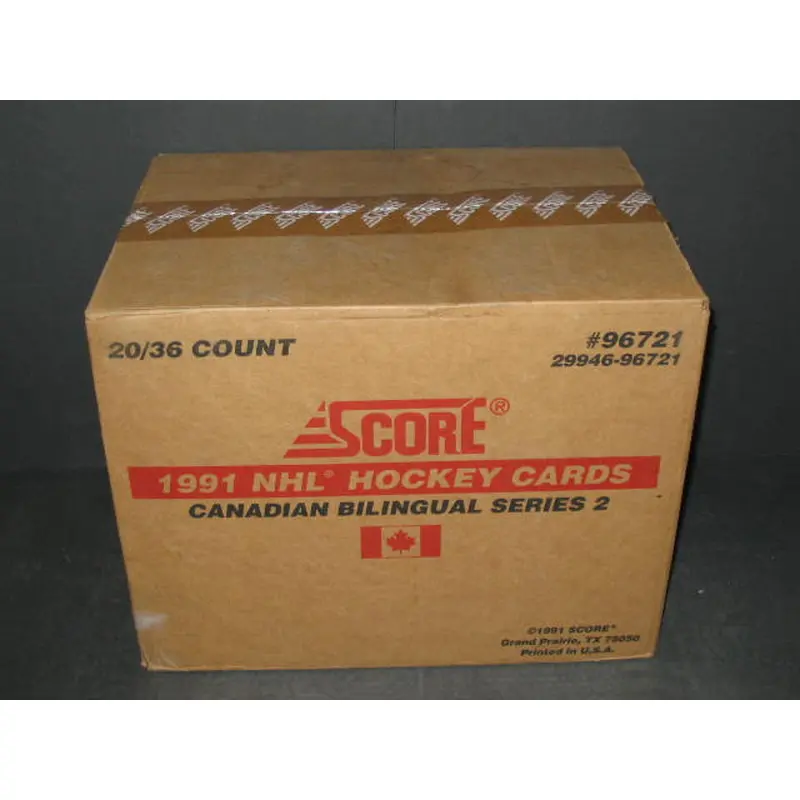 1991/92 Score Hockey Series 2 Case (Can/Bi) (20 Box) 96721