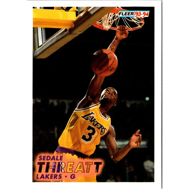 1993 Fleer Sedale Threatt #104