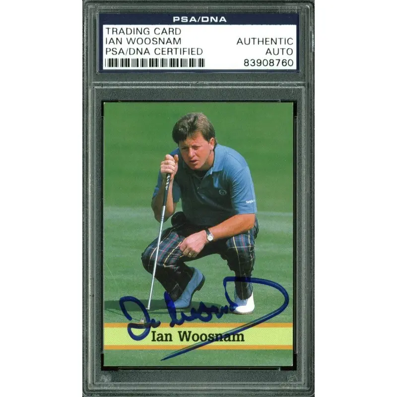 Ian Woosnam Authentic Signed Card Fax Pax Golf #7 Autographed PSA/DNA Slabbed