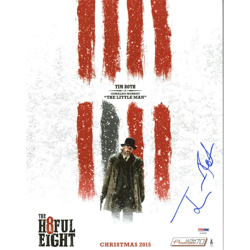 Tim Roth The Hateful Eight Authentic Signed 11X14 Photo PSA/DNA #AA43288